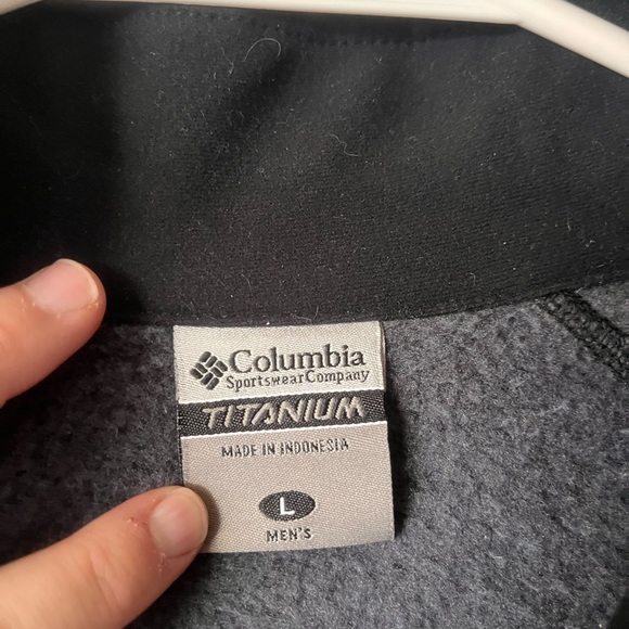 Columbia Men’s NWT Titanium Altitude Aspect’s Gray Full-Zip Fleece Jacket Large - Picture 4 of 7